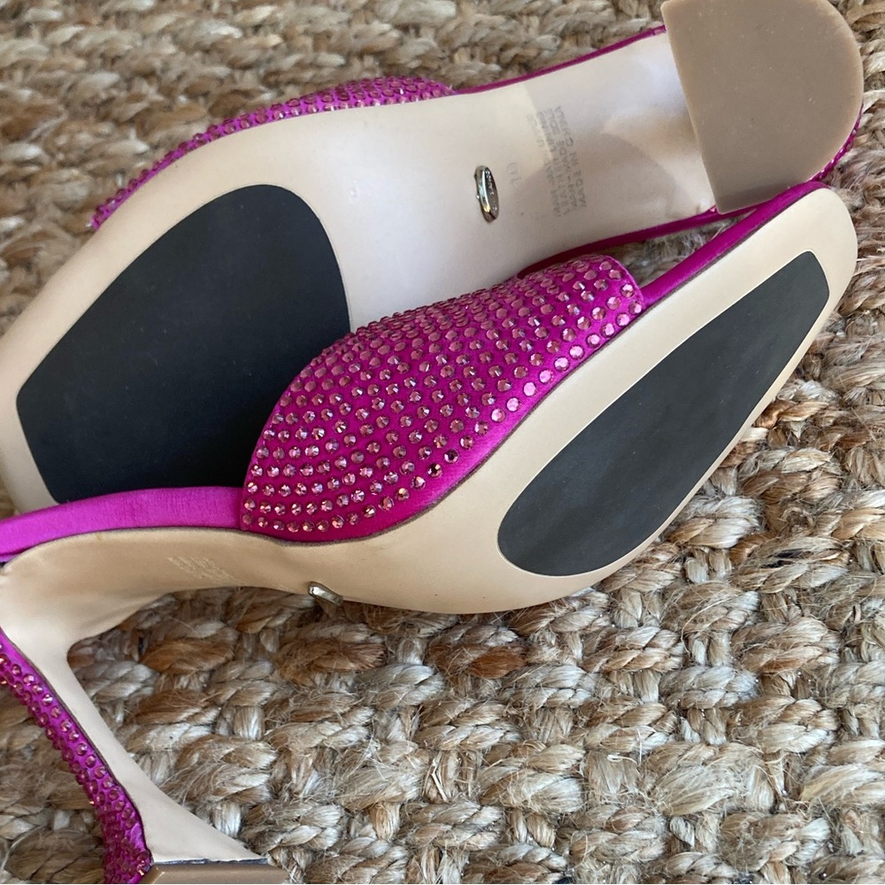 New: Tony Bianco Serri Mule. Pink Satin. Size 10 - Picture 7 of 14
